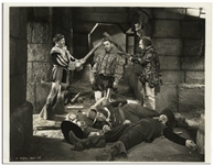 10" x 8" Glossy Photo From the 1935 Three Stooges Film "Restless Knights" -- Very Good Condition